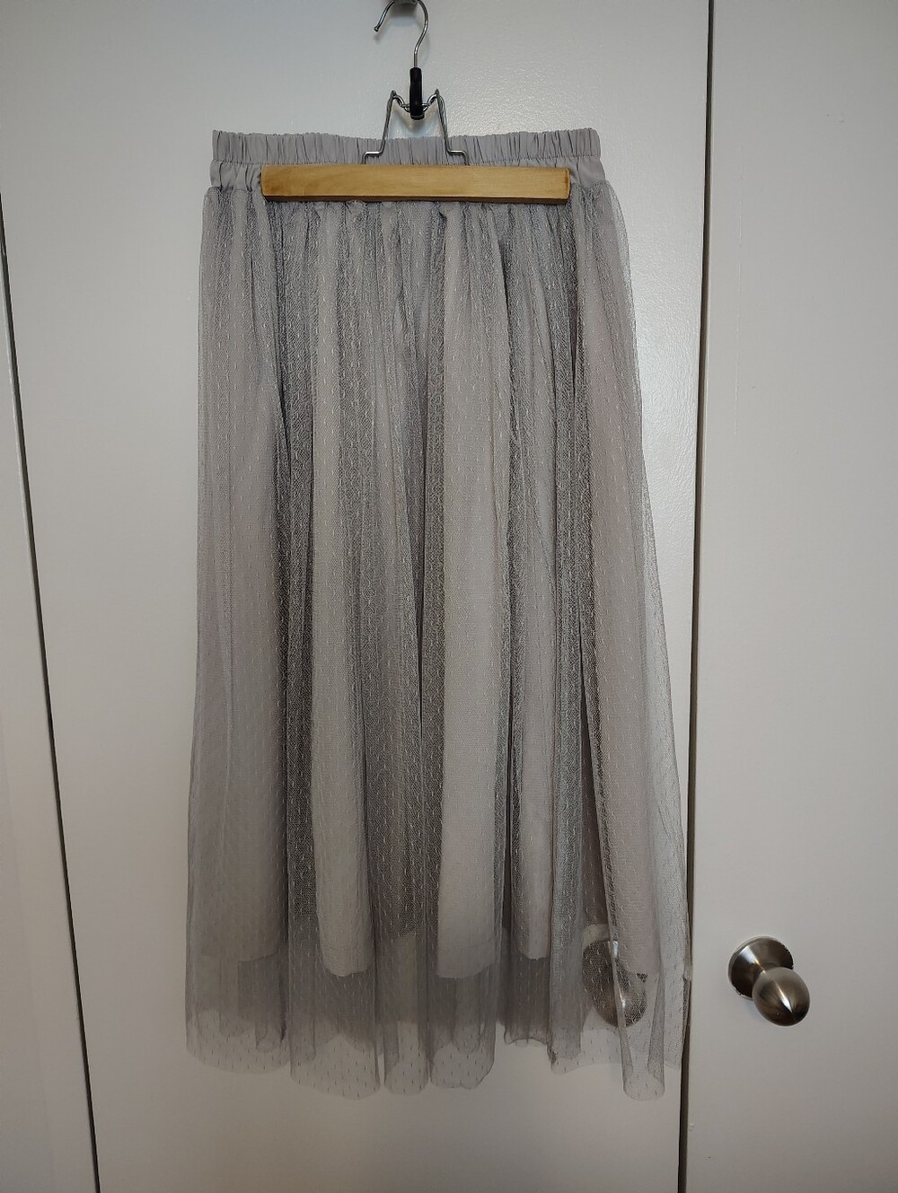 Sammer Sale 🔥 Gray Tulle Maxi Skirt - Elegant Women's Skirt